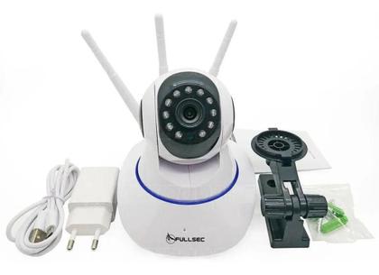 Imagem de Câmera Ip Sem Fio 360 3 Antenas Hd Wifi Visão Noturna Alarme - LEY-19. - LEHMOX
