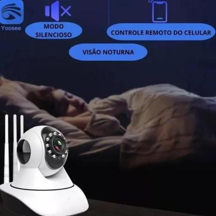 Imagem de Câmera Ip Sem Fio 360 3 Antenas Hd Wifi Visão Noturna
