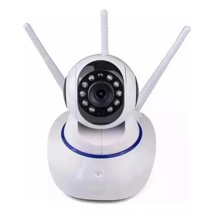 Imagem de Camera Ip Sem Fio Noturna Hd 720p 1.3 Mp Wi-fi Gira 360