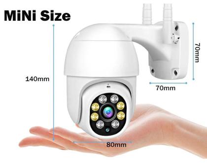 Imagem de Câmera Ip Speed Dome Zoom 4x Ptz Wifi Prova De Água Externas