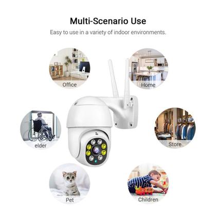 Imagem de Câmera Ip Speed Dome Zoom 4x Ptz Wifi Prova De Água Externas