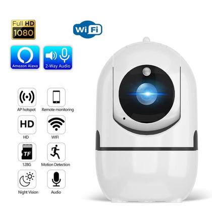 Imagem de Câmera IP Wi-Fi Full Color Yoosee Jortan Estilo Robô com Giro PTZ e Visão Noturna