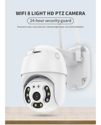 Imagem de Câmera IP Wi-Fi HD motorizada 8807jw à prova d'água com visão noturna