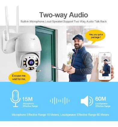 Imagem de Câmera IP Wi-Fi HD motorizada 8807jw à prova d'água com visão noturna