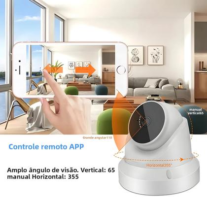 Imagem de Câmera IP WiFi 3MP V380 Pro - Monitor de Bebê Sem Fio com Áudio Bidirecional