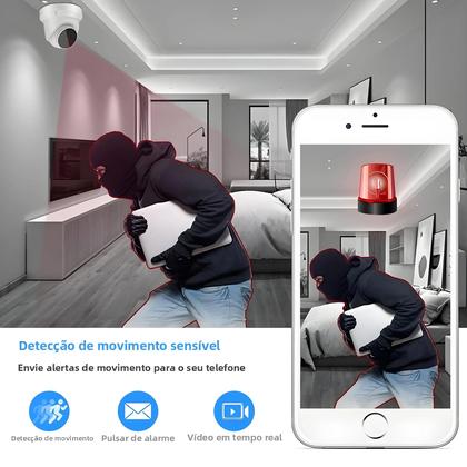 Imagem de Câmera IP WiFi 3MP V380 Pro - Monitor de Bebê Sem Fio com Áudio Bidirecional