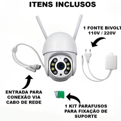 Imagem de Câmera IP Wifi A8 À Prova D'água Infravermelho Full HD ICSEE
