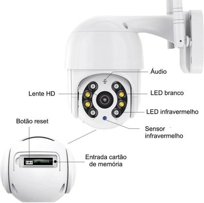 Imagem de Câmera IP Wifi A8 À Prova D'água Infravermelho Full HD ICSEE