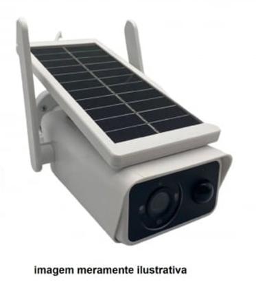 Imagem de Câmera Ip Wifi Bullet Segurança Icsee  Energia Solar Full Hd EXterno
