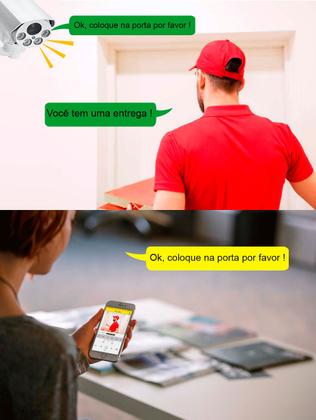 Imagem de Camera Ip Wifi Externa A prova dagua App Camhi Ptz Giratoria Zoom 10x Onvif P2P Nuvem e Cartão MIcro Sd ir cut