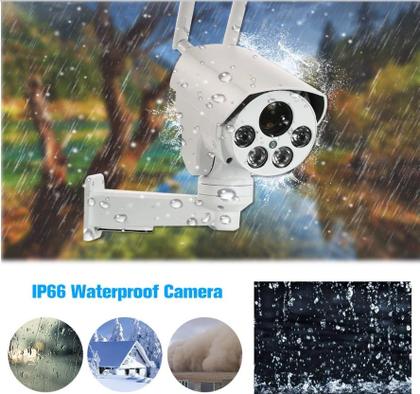 Imagem de Camera Ip Wifi Externa A prova dagua App Camhi Ptz Giratoria Zoom 10x Onvif P2P Nuvem e Cartão MIcro Sd ir cut