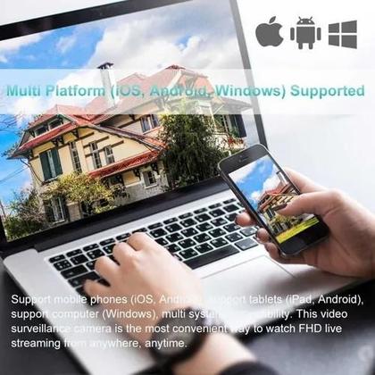 Imagem de Câmera Ip Wifi Externa Com Visão Noturna Colorida Zoom Hd