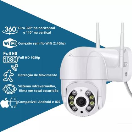 Imagem de Câmera Ip Wifi Prova Dágua Icsee Com Cartão De Memória 64gb