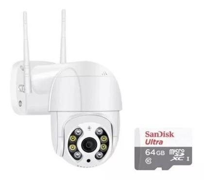 Imagem de Câmera Ip Wifi Prova Dágua Icsee Com Cartão De Memória 64gb