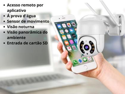 Imagem de Câmera Ip Wifi Segurança Monitoramento A8 Interna Externa Full HD 1080p Visão Noturna
