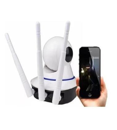 Imagem de Câmera Ip Wireless Sem Fio Wifi Hd 3 Antenas Sensor Noturna NF
