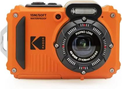 Câmera kodak pixpro wpz2 waterproof orange (2 bat + mem 16gb