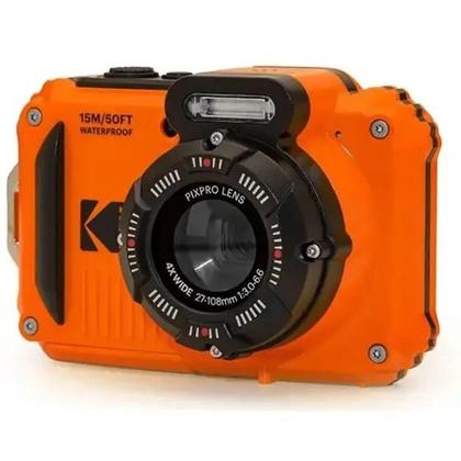 Imagem de Câmera kodak pixpro wpz2 waterproof orange (2 bat + mem 16gb)