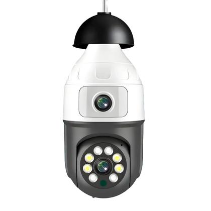 Imagem de Câmera Lâmpada Dupla Lente Giratória para Monitoramento 360º