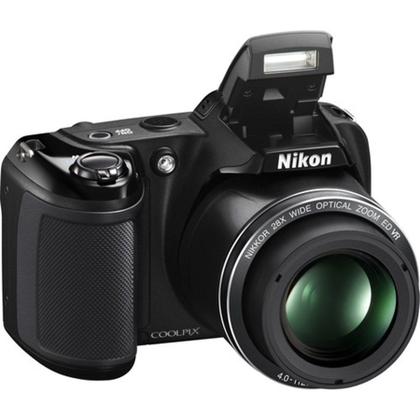 Camera Nikon Coolpix L 340 - Cor Preta - Câmera Semi e