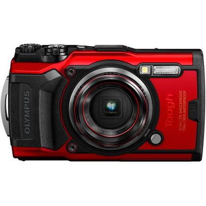 Câmera olympus tough tg-6 waterproof vermelha - Câmera Semi e