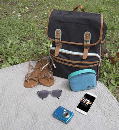 Imagem de Câmera Polaroid ISO48 à Prova D'Água 16MP - Tela de 2,4" (Azul-Petróleo)