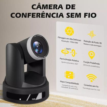 Imagem de Câmera Ptz Para Igrejas Hd 1080p 10x C/ Ip Hdmi E Sdi Vedo