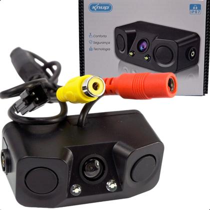 Imagem de Câmera Ré Com 2 Sensores Estacionamento Visão Noturn Premium
