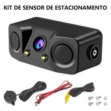 Imagem de Câmera Ré Com 2 Sensores Estacionamento Visão Noturn Premium