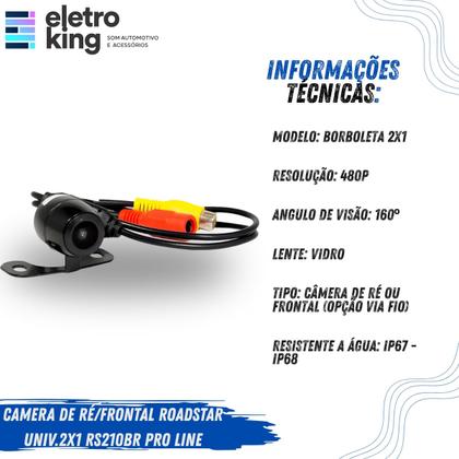 Imagem de Câmera Ré Frontal 2 Em 1 Alta Definição De Imagem Roadstar