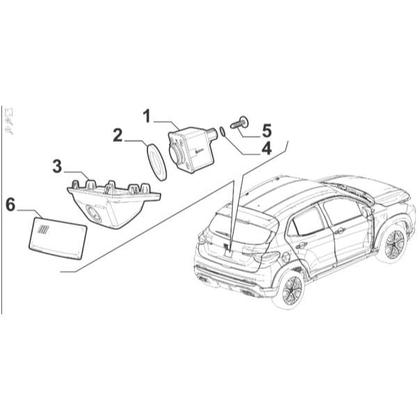 Imagem de Câmera Ré Parachoque Traseiro Fiat Pulse 2023 .. Original