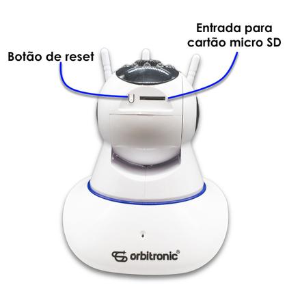 Imagem de Câmera Segurança 3 Antenas Ip Onvif Wifi Noturna Orbitronic