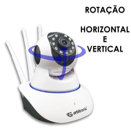 Imagem de Câmera Segurança 3 Antenas Ip Onvif Wifi Noturna Orbitronic