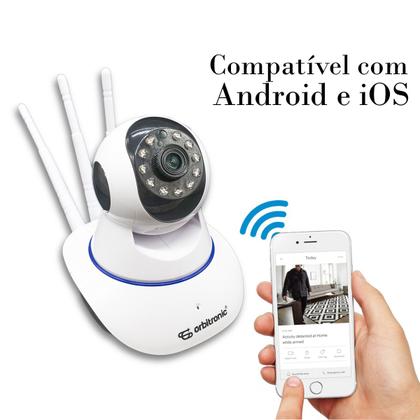 Imagem de Câmera Segurança 3 Antenas Ip Onvif Wifi Noturna Orbitronic