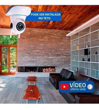 Imagem de Câmera Segurança Babá Eletrônica Wifi Ip Visão Noturna