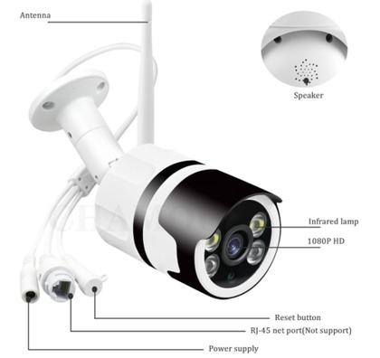 Imagem de Camera Segurança Externa Ip Wifi Ipega Hd 1080p Visão Noturna Colorido Alarme Sensor