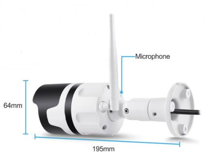 Imagem de Camera Segurança Externa Ip Wifi Ipega Hd 1080p Visão Noturna Colorido Alarme Sensor