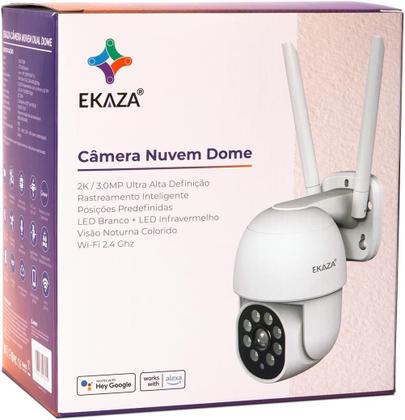 Imagem de Câmera Segurança Externa WiFi Dual Dome Alexa/Google EKaza