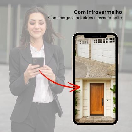 Imagem de Câmera Segurança Externa WiFi Dual Dome Alexa/Google Panoramica visão dupla Novadigital