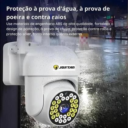 Imagem de Câmera Segurança Externa Wifi Zoom 4x lançamento 2024 Rotativa Prova Dágua visão noturna sensor infravermelho  Camera Segurança