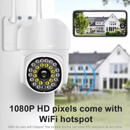 Imagem de Câmera Segurança IP Externa Rotativa Wifi Prova Dágua Full Hd 1080p AL-S388
