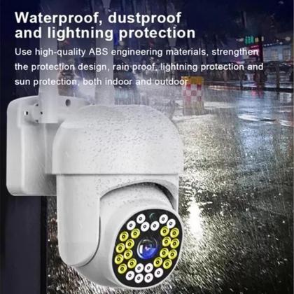 Imagem de Câmera Segurança IP Externa Rotativa Wifi Prova Dágua Full Hd 1080p AL-S388