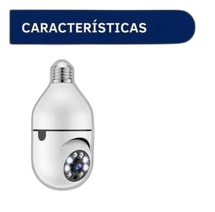 Imagem de Câmera Segurança Ip Wifi Lâmpada Uso Interno E Externo