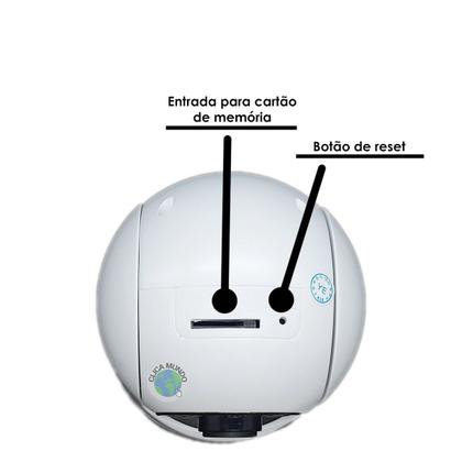 Imagem de Camera Segurança Panoramica Lampada E27 Wifi Espia Com Rastreio de Movimento