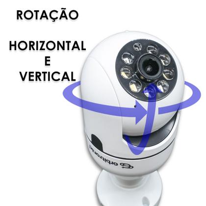 Imagem de Camera Segurança Panoramica Lampada Wifi Espia C/rastreio Orbitronic