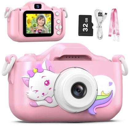 Imagem de Câmera selfie infantil Goopow Digital Video 32GB Cartão SD 3-9Y