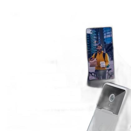 Imagem de Camera Sensor Presença Campainha Visão Noturna Recarregável