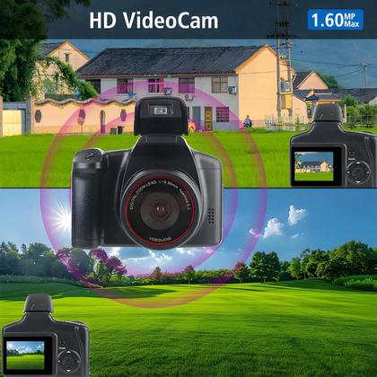Imagem de Câmera SLR Com Lente Digital Zoom 1080P HD 16MP 140 graus Câmera USB 2.0 Com Tela LCD De 2.4 Polegadas