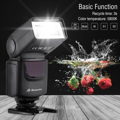 Imagem de Câmera Speedlite Flash Powerextra DF-400 para Canon Nikon