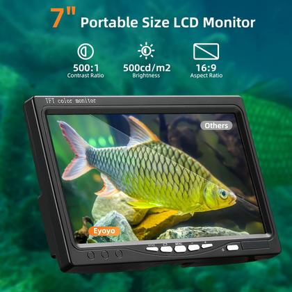 Imagem de Câmera Subaquática Eyoyo com LCD de 7 Polegadas - Fish Finder